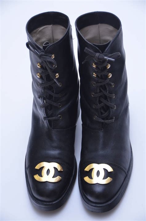 chanel combat boots 2015|vintage Chanel combat boots.